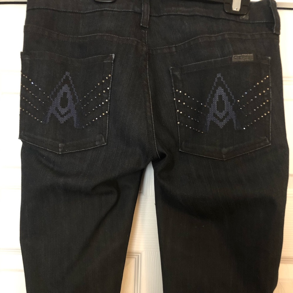 7 for all mankind rhinestone embellished jeans